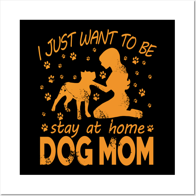 Best Gift Idea for Dog Mom Lover Wall Art by MadArting1557